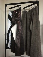 Corset rok grijze tweed